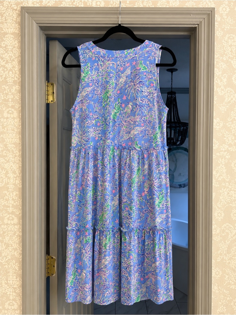 Lilly Pulitzer Lorina Dress Blue Peri The Turtle Package S - Picture 2 of 9